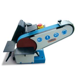 Baileigh DBG-62 110V Combination Belt and Disk Grinder. 6 Inch Disk Diameter. 2 Inch Belt Width. 40 Inch Belt Length