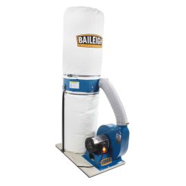 Baileigh DC-1300B 1-1/2HP 110V Bag Style Dust Collector, 1300 CFM, 30 Micron Upper and Lower Bags