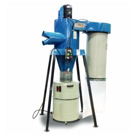 Baileigh DC-3600C 5HP 220V 3Ph Cyclone Style Dust Collector with Remote Start, 3600 CFM, 60 Gallon Drum