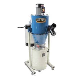 Baileigh DC-600C 1-1/2HP 110V Cyclone Style Dust Collector, 604 CFM, 20 Gallon Drum, and 6 Inch x 4 Inch x 2 Inch Inlet