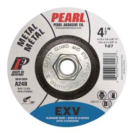 Pearl Abrasive DC4505E Depressed Center EXV Aluminum Oxide Grinding Wheel 