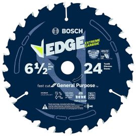 Bosch DCB624 6-1/2 In. 24 Tooth Edge Circular Saw Blade for General Purpose