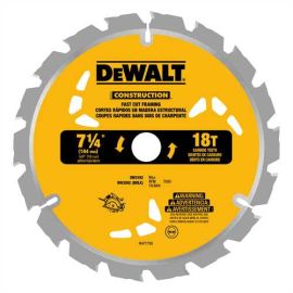 Dewalt DW3192 7-1/4 Inch 18tooth Series Blade - Carded Bulk (5 Pack)