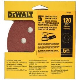 Dewalt DW4303 5in 120 Grit 8 Hole Disc Bulk (5 Pack)