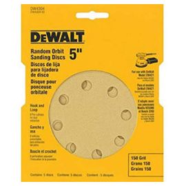 Dewalt DW4304 5in 150 Grit 8 Hole Disc Bulk (5 Pack)