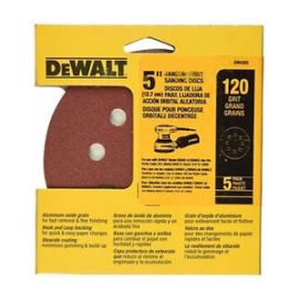 Dewalt DW4306 5in 220 Grit 8 Hole Disc Bulk (5 Pack)