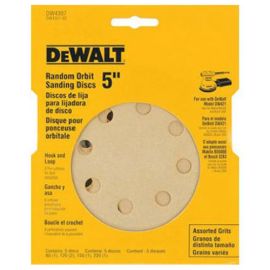 Dewalt DW4307 5in Assortment 8 Hole Dis Bulk (5 Pack)