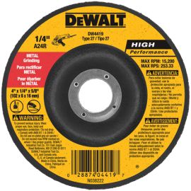 Dewalt DW4419 4x1/4in Dcw Metal Gp Bulk (25 Pack)