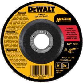 Dewalt DW4518 4-1/2x1/8 Metal Gp Bulk (25 Pack)