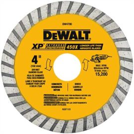 Dewalt DW4700 4in Dry Cut Diamond Wheel
