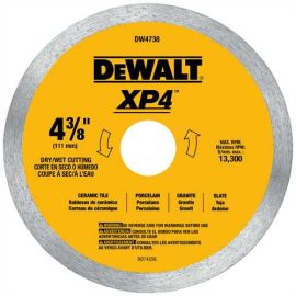 Dewalt DW4738 4-3/8 Inch Xp4 Premium Porcelain Tile Blade