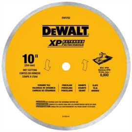 Dewalt DW4762 10 Inch Porcelain Tile Blade