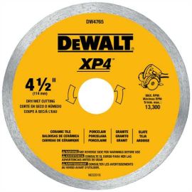 Dewalt DW4765 4-1/2 Inch Porcelain Tile Blade