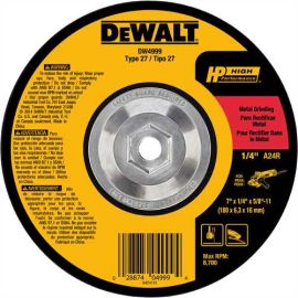 Dewalt DW4999 7x1/4x5/8-11 Metal Gp Bulk (10 Pack)