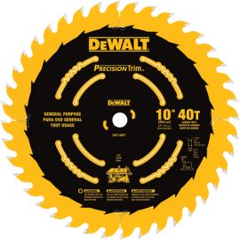 Dewalt DW7140PT 10 Inch 40t Precision Trim Blade