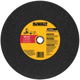 Dewalt DW8001B4 14 Inch X7/64 Inch X7/64 Inch X1 Inch Gp Chop Saw Wheel Bulk (4 Pack)