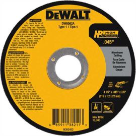 Dewalt DW8062A 4 1/2 Inch X .045 X 7/8 Inch Bulk (25 Pack)
