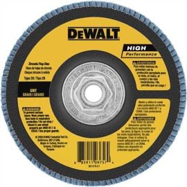 Dewalt DW8380H 6 Inch X 5/8 Inch -11 Z40 T29 Hp Flap Disc Bulk (5 Pack)