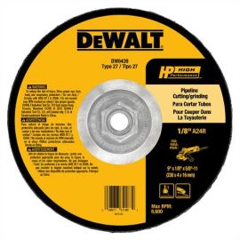 Dewalt DW8439 9 Inch X1/8 Inch X5/8 Inch -11 Pipeliner Cut/Grind Wh Bulk (10 Pack)
