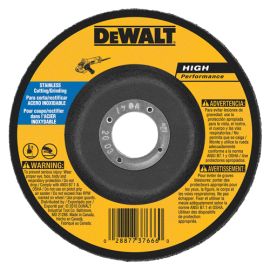 Dewalt DW8457 6 Inch X 1/8 Inch X 7/8 Inch T27 Stainless Wheel Bulk (10 Pack)
