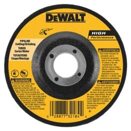 Dewalt DW8485 6 Inch X1/8 Inch X7/8 Inch Pipeline Cut/Grind Wheel Bulk (10 Pack)