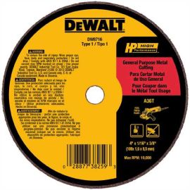 Dewalt DW8716 4 X 1/16 X 3/8 A36t Bulk (25 Pack)