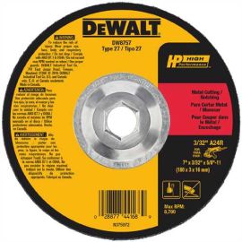 Dewalt DW8757 7 Inch X 3/32 Inch X 5/8 Inch -11 Abrasive Bulk (10 Pack)