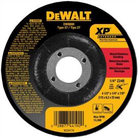 Dewalt DW8808 4-1/2 Inch X 1/4 Inch X 7/8 Inch Zirconia Abrasive Bulk (25 Pack)