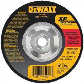 Dewalt DW8825 7 Inch X 1/8 Inch X 5/8 Inch -11 Zirconia Abra Bulk (10 Pack)