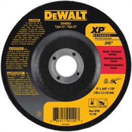 Dewalt DW8859 6 X .045 X 7/8 Xp Dc Cutoff Wheel Bulk (25 Pack)