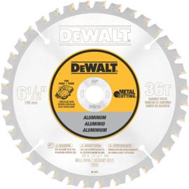 Dewalt DW9152 6-1/2 Inch 36t Aluminum Metal Cutting 5/8 Inch Arbor