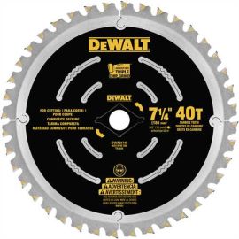 Dewalt DWA31740 7 1/4 Inch Composite Decking Blade Bulk (5 Pack)