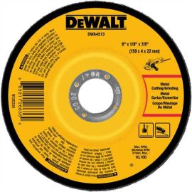 Dewalt DWA4513 6 Inch X 1/8 Inch X 7/8 Inch Metal Grinding Wheel Bulk (10 Pack)