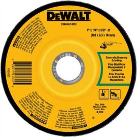 Dewalt DWA4514CH 7 Inch X 1/4 Inch X 5/8 Inch -11 Concrete/Masonry Grinding Wheel Bulk (10 Pack)