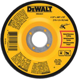 Dewalt DWA4531 4-1/2 Inch X .045 Inch X 7/8 Inch T27 Metal Cut-Off Wheel Bulk (25 Pack)