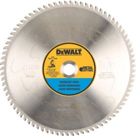 Dewalt DWA7739 12 Inch 80t Stainless Steel Metal Cutting 1 Inch Arbor