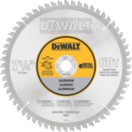 Dewalt DWA7758 7-1/4 Inch 60t Aluminum Metal Cutting 5/8 Inch Arbor