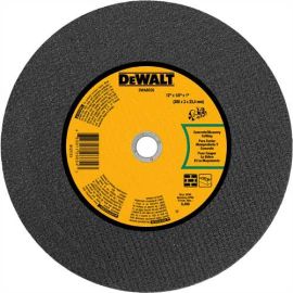 Dewalt DWA8036 12 Inch X 1/8 Inch X 1 Inch Concrete/Masonry Portable Saw Cut-Off Wheel Bulk (10 Pack)