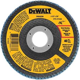 Dewalt DWA8206H 4-1/2 Inch X 5/8-11 40g Zirconium T29 Flap Disc Bulk (5 Pack)