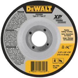 Dewalt DWA8906 4-1/2 Inch X 1/8 Inch X 7/8 Inch Ceramic Abrasive Bulk (25 Pack)