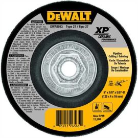 Dewalt DWA8913 5 Inch X 1/8 Inch X 5/8 Inch -11 Ceramic Abrasive Bulk (10 Pack)