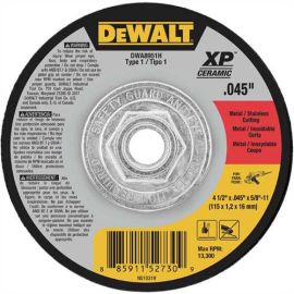 Dewalt DWA8951H 4-1/2x .045x5/8 Inch -11 Xp T1 Cutting Bulk (10 Pack)