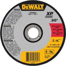Dewalt DWA8953F 6 X .045 X 7/8 T1 Xp Cer Fast Cut-Off Wheel Bulk (25 Pack)