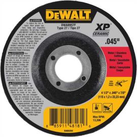 Dewalt DWA8957F 4-1/2 X .045 X 7/8 T27 Xp Cer Fast Cut-Off Wheel Bulk (25 Pack)