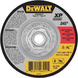 Dewalt DWA8957H 4-1/2 X .045 X 5/8 Inch -11 Xop T27 Cut Bulk (10 Pack)