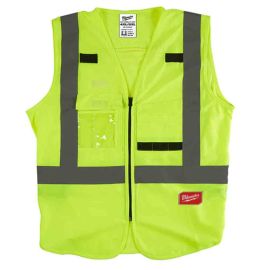 Milwaukee 48-73-5024 Class 2 High Visibility Safety Vests (Yellow-ANSI) 4X/5X (Pack of 12)