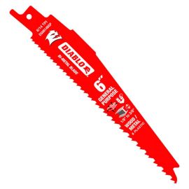 Freud DS0614BGP 6 in. Bi-Metal Recip Blade for Nail-Embedded Wood, Metal, and Plastic