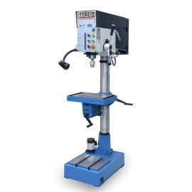 Baileigh DP-1400VS 220V 1Phase Inverter Driven Drill Press, Integrated Vise, Tapping, 1-1/4 Inch Mild Steel Capacity