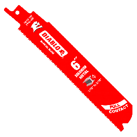 Freud DS0614BF2 6 Inch Bi‑Metal Recip Blade for Medium Metal Cutting (2 Pack)