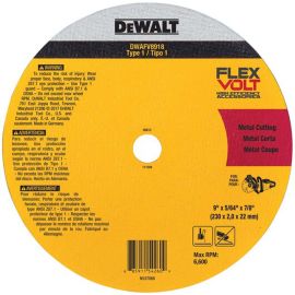 Dewalt DWAFV8918 Flexvolt® Ceramic Metal Cutoff Wheel Type 1